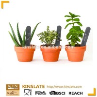 Eco Friendly Black Slate Plant Label For Garden wtth finely processed