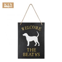 Engraving rectangle slate chalk board