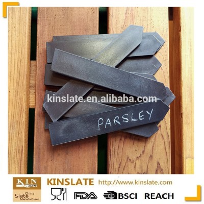 Natural Arrow Shape Slate Plant Markers In Garden