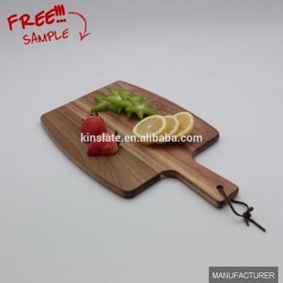 Top seller selling natural acacia wood cutting fruit paddle