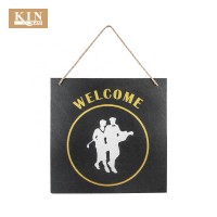 Beautiful engraving square slate chalk board