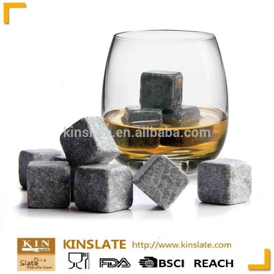 High-end Black soapstone whiskey stone with excellent quality