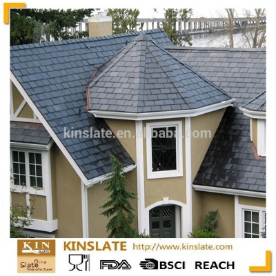 Roofing materials exterior natural black or dark gray roofing slate stone