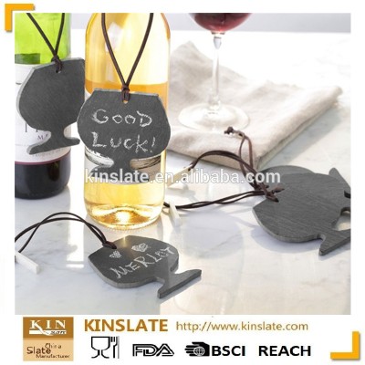 black slate wine tag