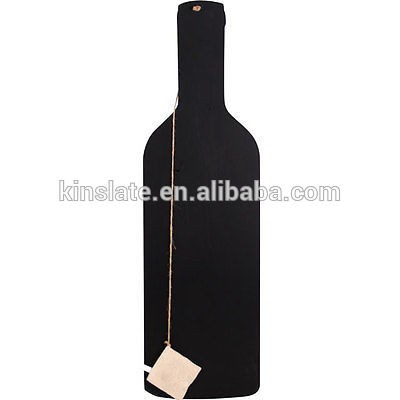 Large Wine Bottle slate hang tags with bottle shape