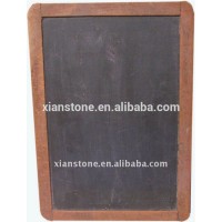 Small black slate chalk writing memo board