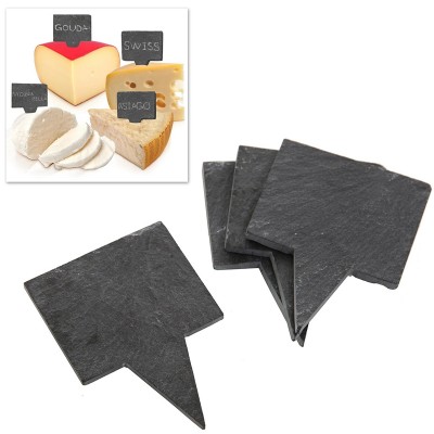 natural slate cheese markers chalkboard label gift set