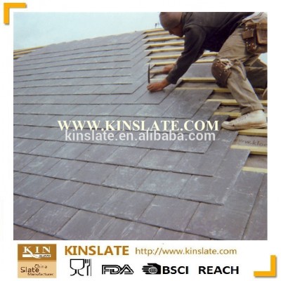 Various shape decorative natural slate roofing for sale