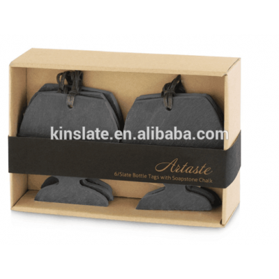 black slate chalkboard tags