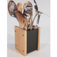 Classical modern combination Oak slate kitchen Utensil holder for home and restaurant