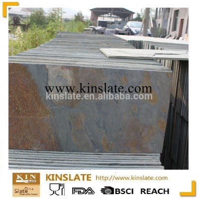 S-0104 600x600mm Building material natural slate stone rusty slate flooring slate tile