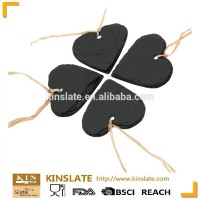 Romantic heart shape natural slate wine tags with special design and competitive price