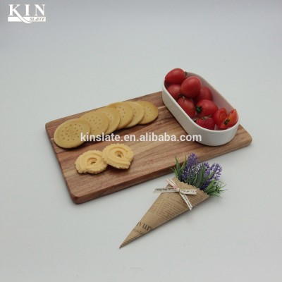 Supplier popular rectangle acacia wood serving board home use